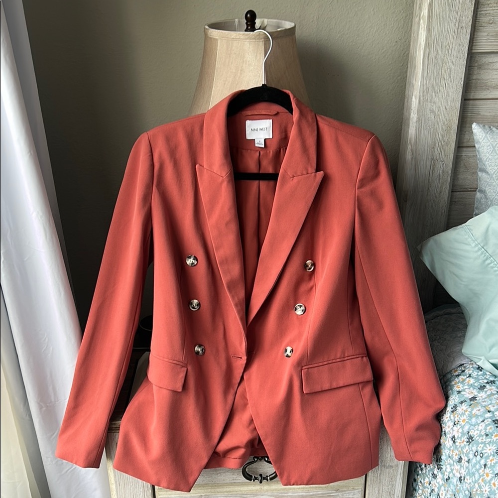 Nine West Blazer Tailored Suit Jacket